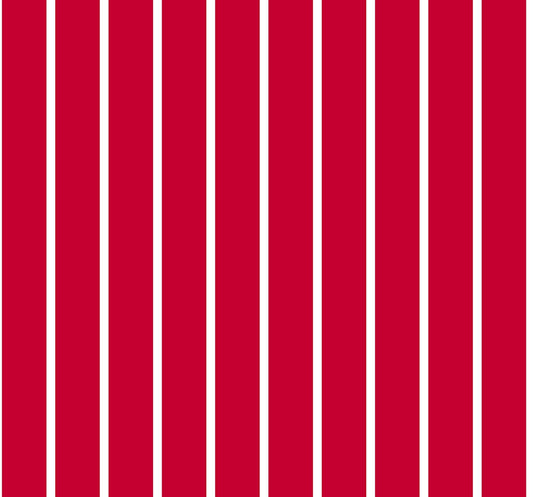 Fat Quarter End of Bolt - SALE Dots and Stripes and More Spaced Stripe 28897 R Red White - QT Fabrics - Striped - Quilting Cotton Fabric