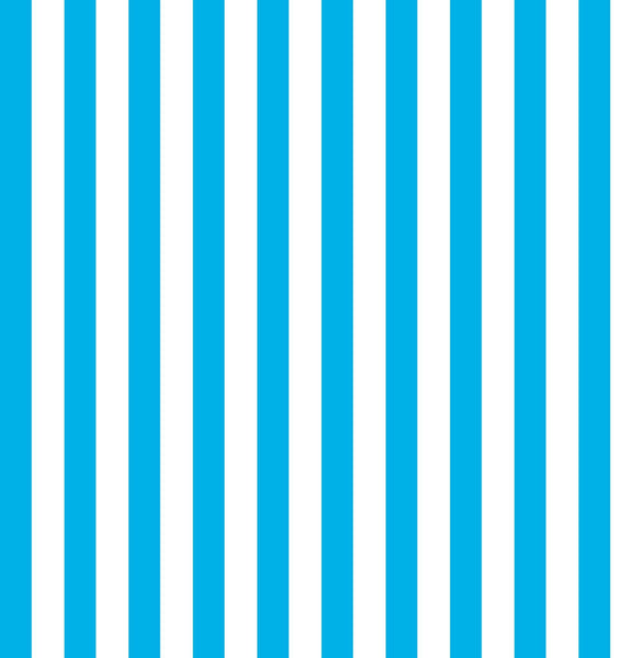 Dots and Stripes and More Brights Small Stripe 28898 Q Turquoise White - QT Fabrics - Stripes Striped - Quilting Cotton Fabric