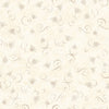 Queen Bee Bee & Scroll Toss 30489 Cream E - QT Fabrics - Small Bees Swirls - Quilting Cotton Fabric