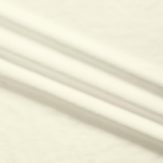 DEAL Silky MINKY Solid 60" Wide Width 7580 Ivory - QT Fabrics - Low Stretch Low Fluff - 100% Polyester