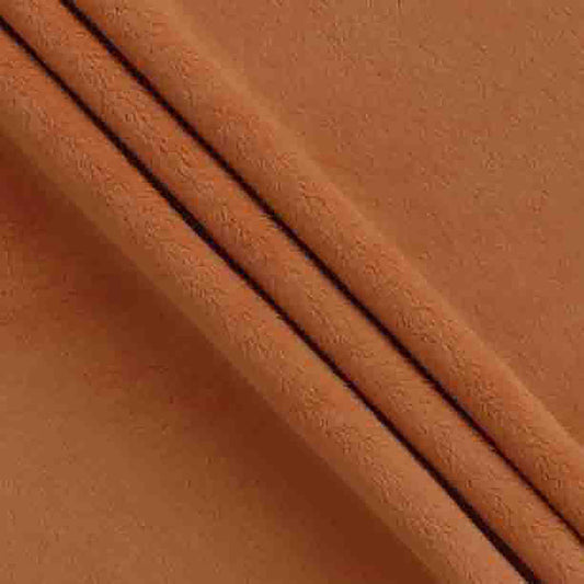 DEAL Silky MINKY Solid Extra Wide Width 90" 7581 Rust - QT Fabrics - Low Stretch Low Fluff - 100% Polyester