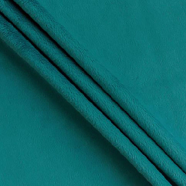 SALE Silky MINKY Solid 60" Wide Width 7580 Mallard - QT Fabrics - Low Stretch Low Fluff - 100% Polyester