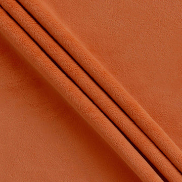 16" End of Bolt - SALE Silky MINKY Solid 60" Wide Width 7580 Rust - QT Fabrics - Low Stretch Low Fluff - 100% Polyester