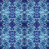 Fat Quarter End of Bolt - SALE Endless Blues Sea Turtle Geo Medallion 30046 Blue - - QT Fabrics - Quilting Cotton Fabric