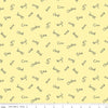 DEAL Coloring on the Farm Words C12232 Yellow - Riley Blake - Crayola Crayons - Quilting Cotton Fabric - Licensed Product