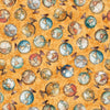 DEAL Globetrotter Globes 30532 Apricot O - - QT Fabrics - Quilting Cotton Fabric