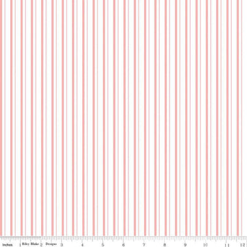 Image of the Take Heart Stripe Pink quilting cotton fabric by J. Wecker Frisch for Riley Blake Designs. Features pink stripes on a white background.
Cute Little Fabric Shop