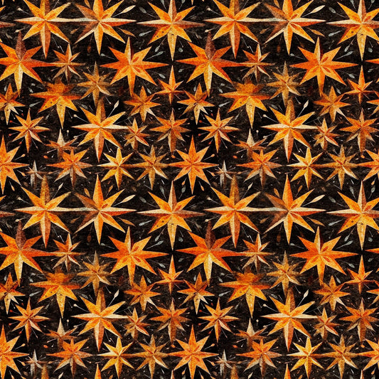 Creepin' It Real Stars 30390 Black J - by QT Fabrics - Halloween - Quilting Cotton Fabric