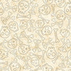 SALE Creepin' It Real Sitched Skulls 30391 Cream E - QT Fabrics - Halloween - Quilting Cotton Fabric