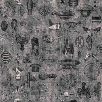 CLEARANCE Steampunk Adventures 29568 Blender K - QT Fabrics - Victorian Motifs - Quilting Cotton Fabric