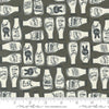 Image of the Farmstead Milk Charcoal quilting cotton fabric by Stacy Iest Hsu for Moda Fabrics. Features bottles of milk on a dark grey background. 
Cute Little Fabric Shop