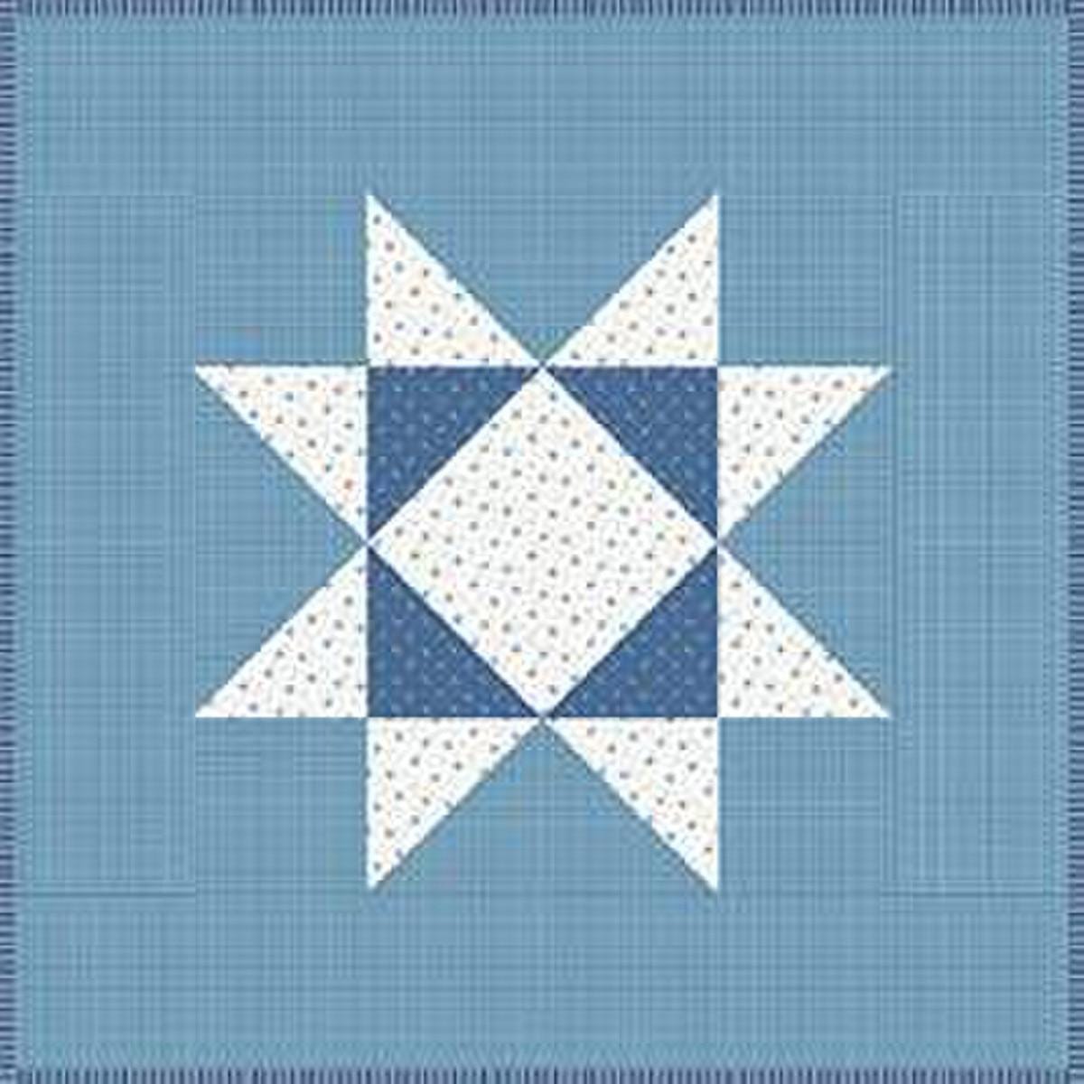 Image of the It's Sew Emma Prairie Home Book by Lori Holt for Riley Blake Designs. Features a quilt with a blue stars.
Cute Little Fabric Shop