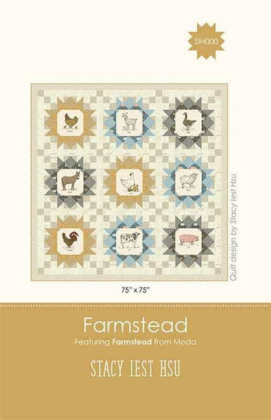 Image of the Farmstead quilt pattern by Stay Iest Hsu for Moda Fabrics. Features farm animals on a quilt.
Cute Little Fabric Shop