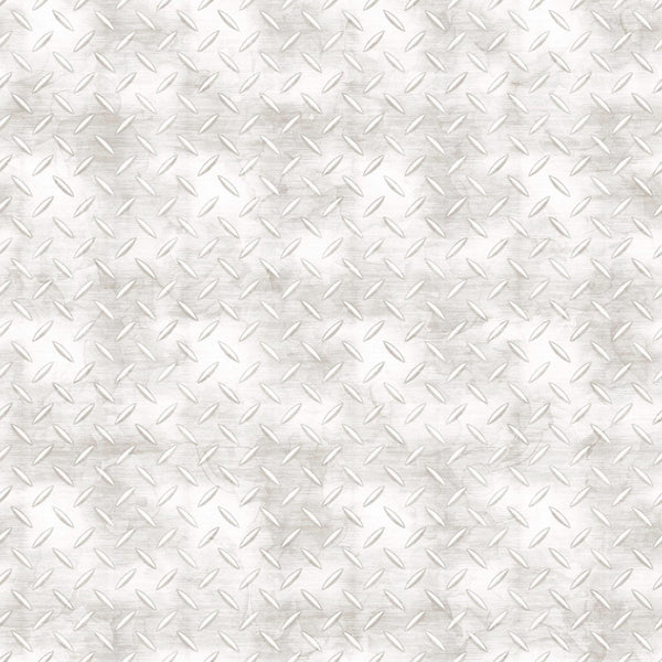 Image of the American Heroes Police Metal Plate Texture White quilting cotton fabric by QT Fabrics. Features textured metal on a white background.
Cute Little Fabric Shop
