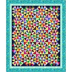 Image of the Vibe 45 inch Morning Star Quilt Pattern by QT Fabrics. Features a star with a rainbow of colors.
Cute Little Fabric Shop