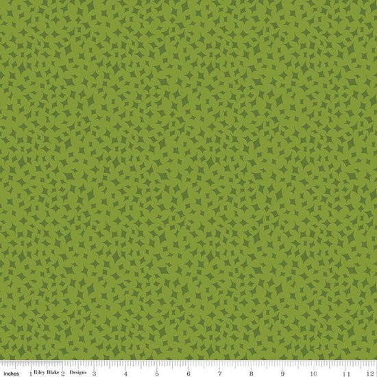 Image of the Curated Blooms On Point Green quilting cotton fabric by Judi Madsen for Riley Blake Designs. Features small tone on tone diamonds on a green background.
Cute Little Fabric Shop