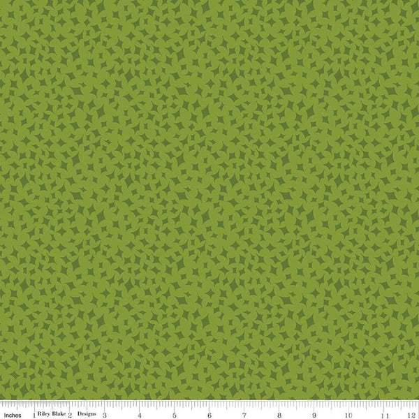 Image of the Curated Blooms On Point Green quilting cotton fabric by Judi Madsen for Riley Blake Designs. Features small tone on tone diamonds on a green background.
Cute Little Fabric Shop