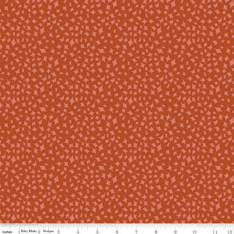 Image of the Curated Blooms On Point Auburn quilting cotton fabric by Judi Madsen for Riley Blake Designs. Features small tone on tone diamonds on a red background.
Cute Little Fabric Shop