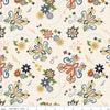 Image of the Curated Blooms Dance Cream quilting cotton fabric by Judi Madsen for Riley Blake Designs. Features flowers and dashes and stars on a cream background.
Cute Little Fabric Shop