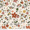 Image of the Curated Blooms Main Cream quilting cotton fabric by Judi Madsen for Riley Blake Designs. Features flowers and dashes and stars on a cream background.
Cute Little Fabric Shop