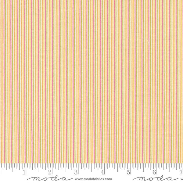 Image of the Shine Stripes Multi quilting cotton fabric by Sweetwater for Moda Fabrics. Features a multicolored stripes on an orange background.
Cute Little Fabric Shop