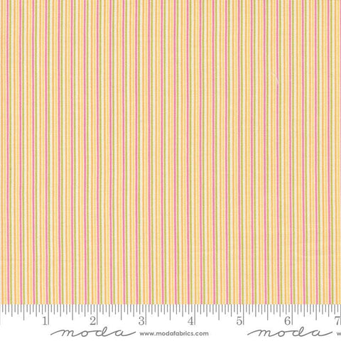 Image of the Shine Stripes Multi quilting cotton fabric by Sweetwater for Moda Fabrics. Features a multicolored stripes on an orange background.
Cute Little Fabric Shop