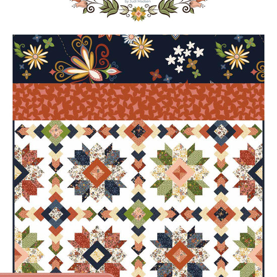 Image of the Curated Blooms Storyboard  by Judi Madsen for Riley Blake Designs. Features floral fabrics on a storyboard.
Cute Little Fabric Shop