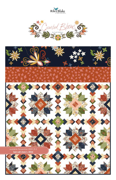 Image of the Curated Blooms storyboard with quilting cotton fabric by Riley Blake Designs. Features floral fabrics. 
Cute Little Fabric Shop