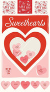 Image of the Sweetheart Sweethearts Panel quilting cotton fabric by My Mind's Eye for Riley Blake Designs. Features hearts and conversation hearts. 
Cute Little Fabric Shop