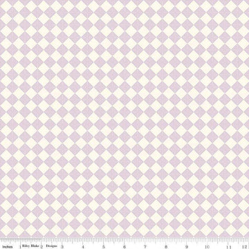 Let It Bloom Allotment C14286 Lilac - Riley Blake Designs - Blush Purple Geometric - Quilting Cotton Fabric