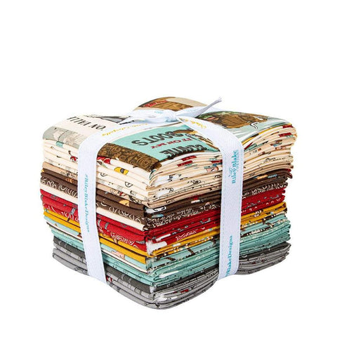 Image of the Cowboys fat quarter bundle by Echo Park Paper Co for Riley Blake Designs. Features cowboy themed fabrics. 
Cute Little Fabric Shop