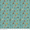 Image of the Cowboys Guitars Teal quilting cotton fabric by Echo Park Paper Co for Riley Blake Designs. Features tossed guitars on a teal blue background.
Cute Little Fabric Shop