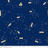 Image of the Outer Space by NASA Constellations Navy quilting cotton fabric by NASA for Riley Blake Designs. Features constellations of stars on a navy blue background. 
Cute Little Fabric Shop