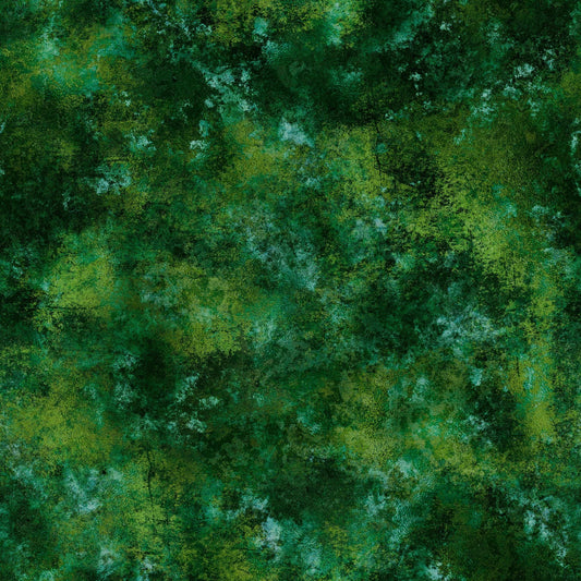 SALE On The Road Again Granite Texture 30743 Forest F - QT Fabrics - Tonal Textured Rock - Quilting Cotton Fabric