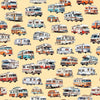 SALE On The Road Again RV's 30740 Banana S - QT Fabrics - Campers Motorhomes Camping Travel - Quilting Cotton Fabric