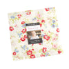 Image of the Hollyhocks and Roses 10 Inch Stacker. Features floral fabrics with pink, white, and blue. 
Cute Little Fabric Shop