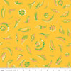 Image of the Celebrate Dots Yellow quilting cotton fabric by Sue Daley for Riley Blake Designs. Features scattered dots  on a yellow background.
Cute Little Fabric Shop
