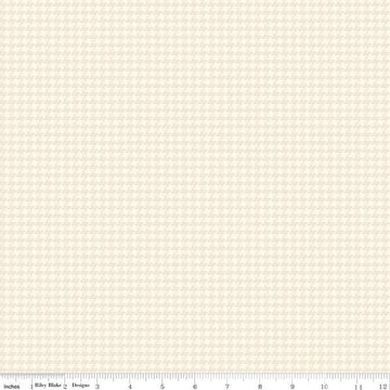 Image of the Stitchers Flannel Houndstooth Cream flannel fabric by Vicki McCarty for Riley Blake Designs. Features small houndstooth patterns on a cream white background.
Cute Little Fabric Shop