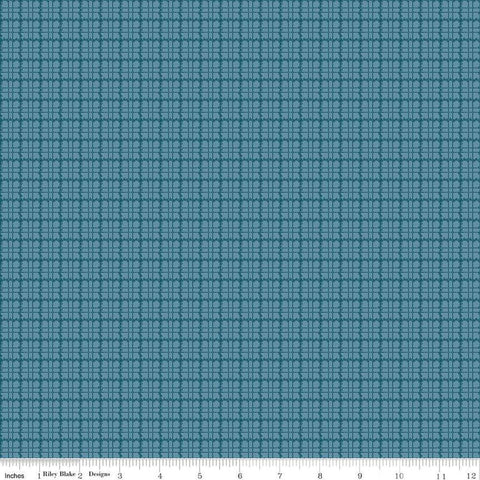 Image of the Stitchers Flannel Plaid Blue flannel fabric by Vicki McCarty for Riley Blake Designs. Features a small plaid patterns on a blue background.
Cute Little Fabric Shop
