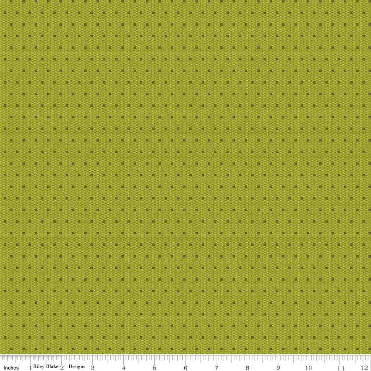 DEAL FLANNEL Stitcher's Flannel Dots F15550 Olive - Riley Blake Design ...