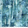 Image of the Expressions Batiks Express Yourself! Abstract Lagoon Beach quilting cotton fabric by Riley Blake Designs. Features an abstract pattern on a blue background. 
Cute Little Fabric Shop