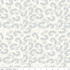 23" End of Bolt - Gingham Foundry Vines C11133 Cream - Riley Blake Designs - Xs Sprigs of Leaves - Quilting Cotton Fabric