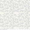 Fat Quarter End of Bolt - Gingham Foundry Vines C11133 Cream - Riley Blake Designs - Xs Sprigs of Leaves - Quilting Cotton Fabric