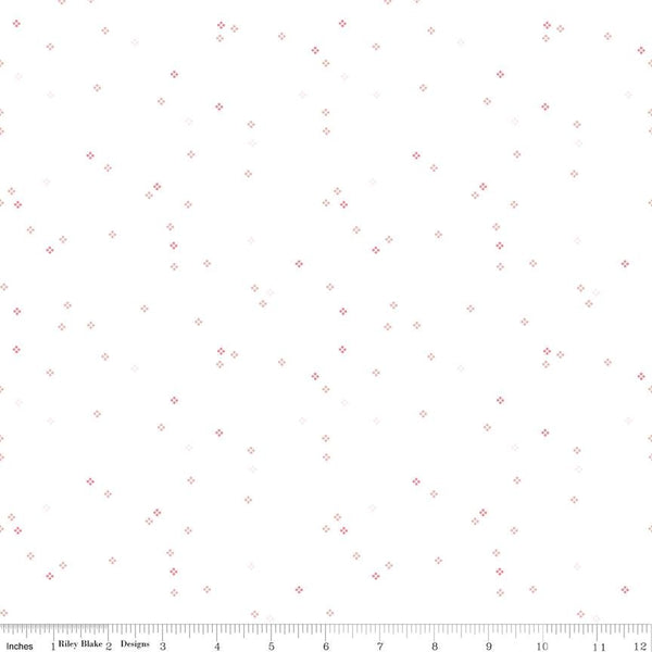 Hush Hush 2 Confetti C12874 - Riley Blake Designs - Low-Volume 4 Dot Clusters - Quilting Cotton Fabric