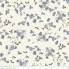 SALE Springtime Blossoms C12813 Lilac by Riley Blake Designs - Flowers Leaves Floral Purple Cream Easter - Quilting Cotton Fabric