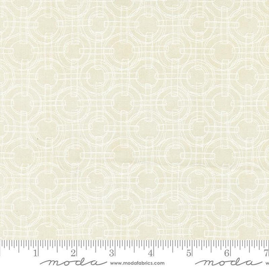 Serena Shores Rings Cloud quilting cotton fabric by Robin Pickens for Moda Fabrics. Features circles and lines on a cloud background. 
Cute Little Fabric Shop