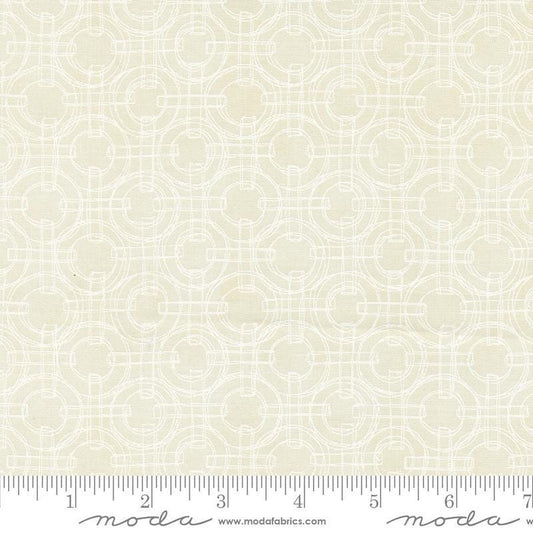 Serena Shores Rings Cloud quilting cotton fabric by Robin Pickens for Moda Fabrics. Features circles and lines on a cloud background. 
Cute Little Fabric Shop