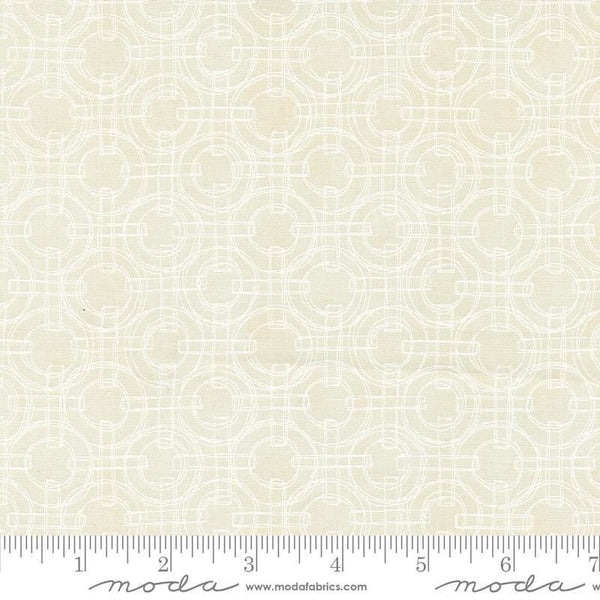Serena Shores Rings Cloud quilting cotton fabric by Robin Pickens for Moda Fabrics. Features circles and lines on a cloud background. 
Cute Little Fabric Shop