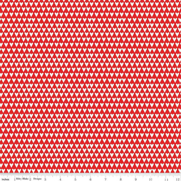 Image of the You & Me Hearts Red quilting cotton fabric by Sandy Gervais for Riley Blake Designs. Features small hearts on a red background.
Cute Little Fabric Shop