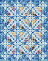 Image of the Dear Eliza Quilt Pattern by Black Cat Creations. Features star patterns on a quilt. 
Cute Little Fabric Shop